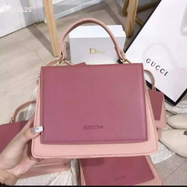 🤩 Túi đeo chéo nắp vuông cực xinh hiệu MC