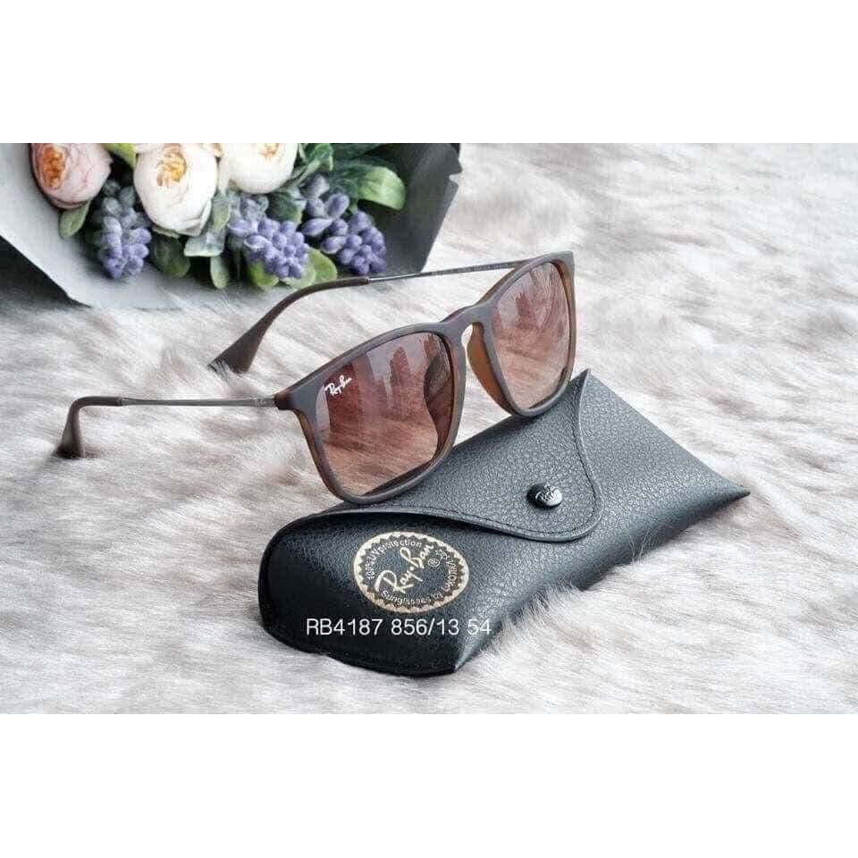 Kính mát Rayban RB4187F Chris Rubber viền havana ⚜️Hàng Authentic⚜️