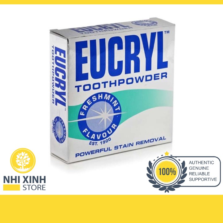 Bột Tẩy Trắng Răng Eucryl Tooth Powder 50g