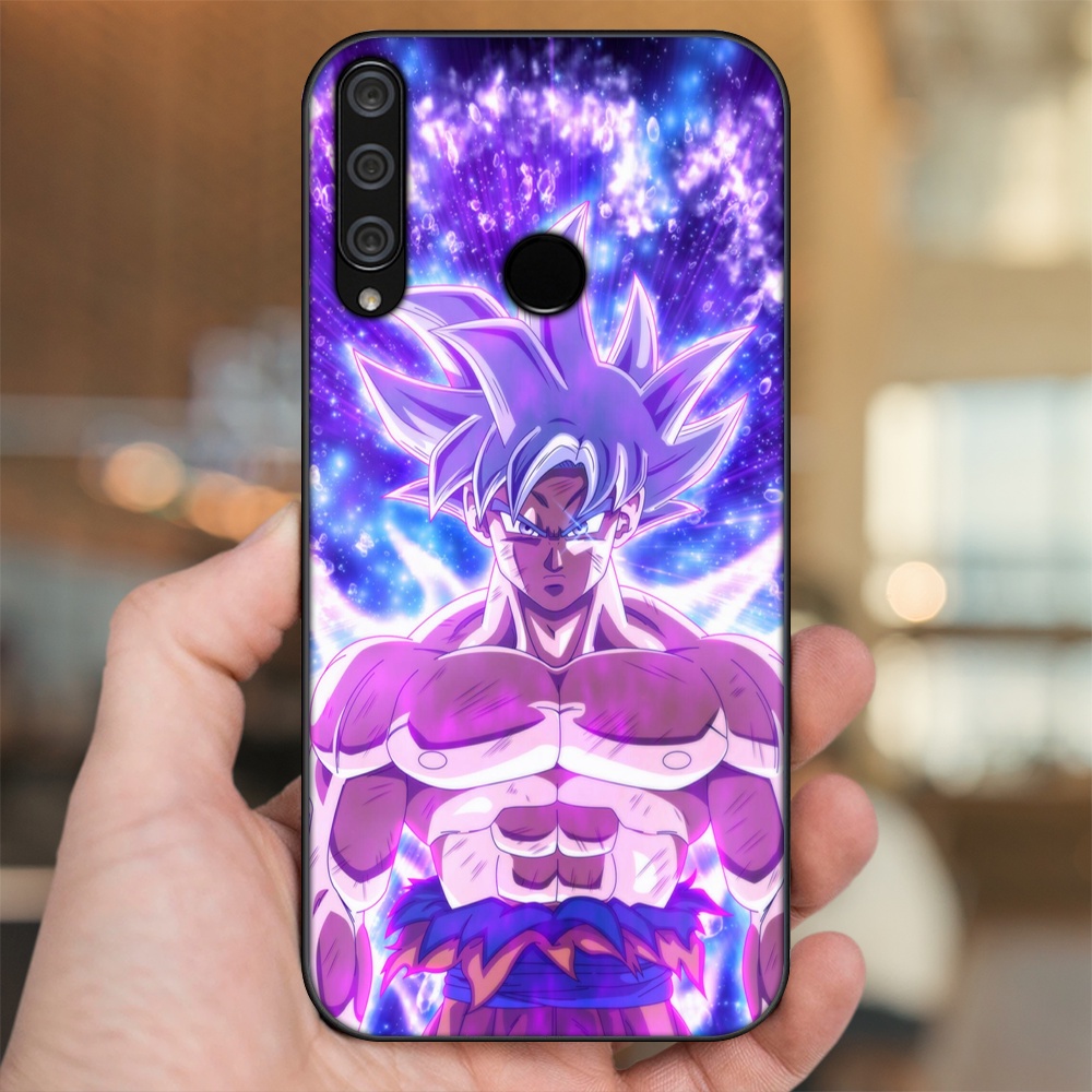 Ốp lưng Huawei Y6P viền đen in hình Goku Dragon Ball
