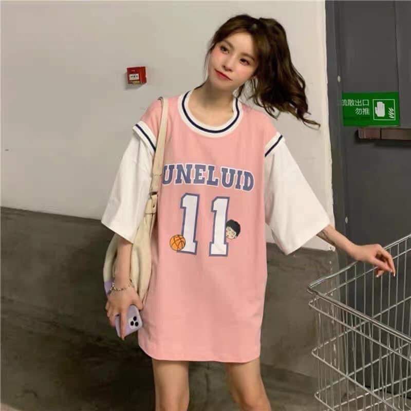 Áo thun Ulzzang 11 Uneluid - Áo phông Ulzzang Unisex form rộng tay lỡ, họa tiết số 11, style hiphop SIÊU HOT