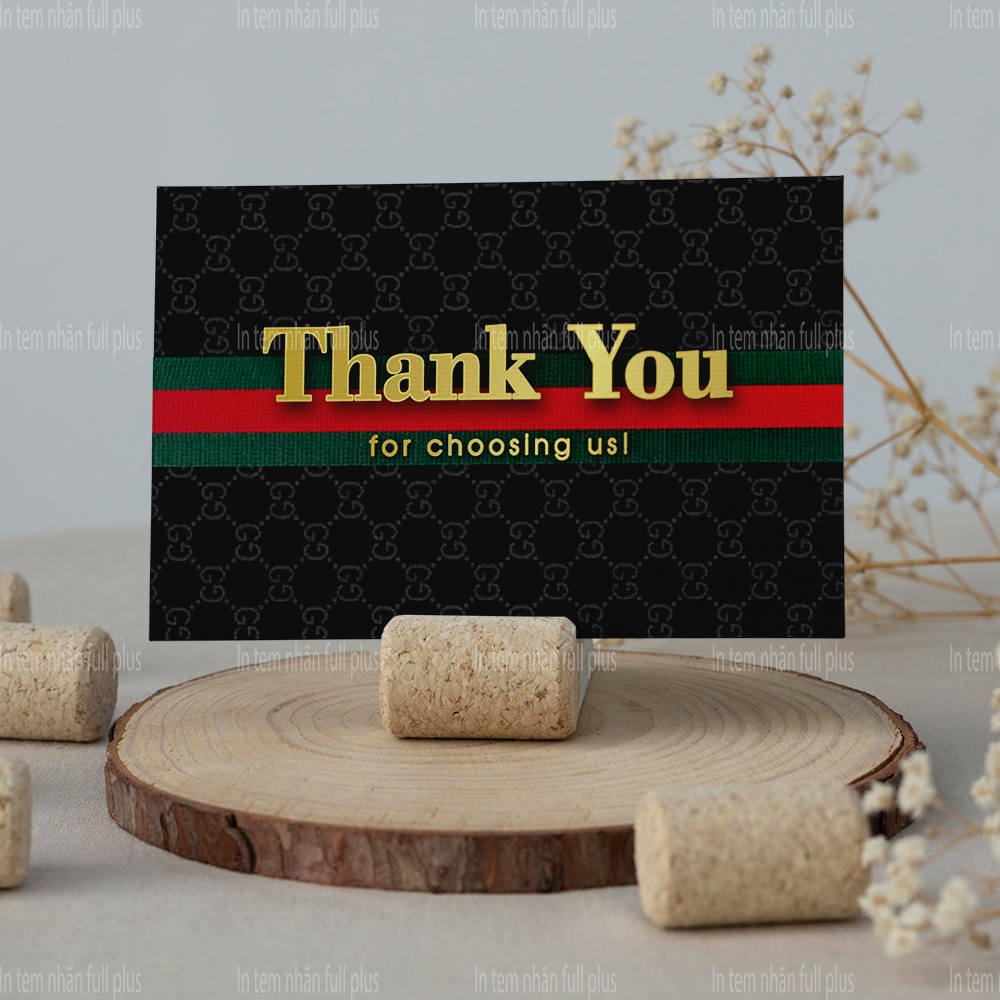 Thank You Card G.G Sang Trọng - Thiệp Cám ơn, Thẻ Thank you Siêu Đẹp, Siêu Rẻ