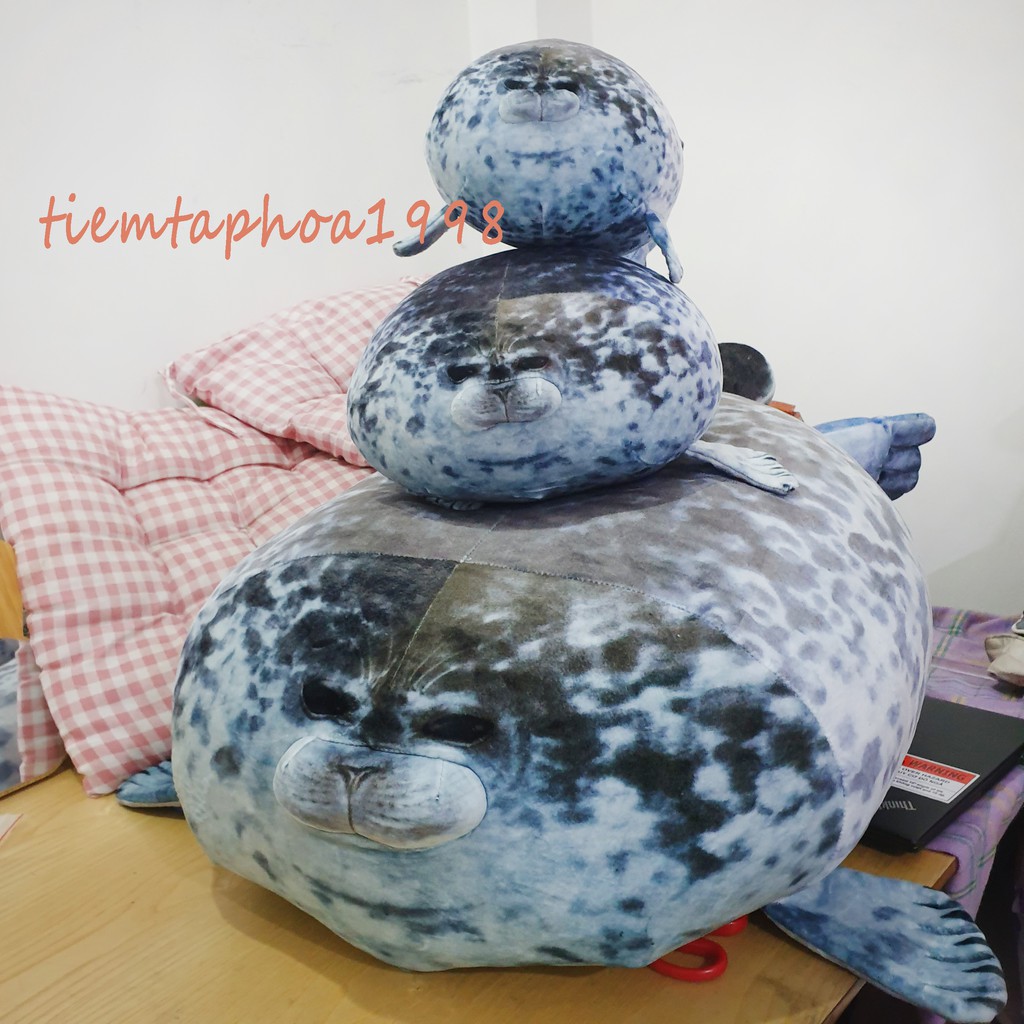 Thú Nhồi Bông Plush Toy Hải Cẩu Osaka Seal Tròn Trịa Mềm Mại