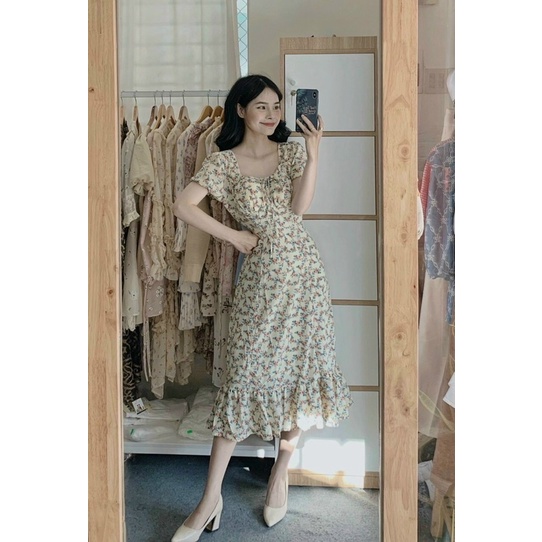 Đầm suông hoa 🌷Đầm hoa xanh ❤️FREESHIP 🌷Nhập MADEBY20 giảm 20k đơn trên 300k | BigBuy360 - bigbuy360.vn