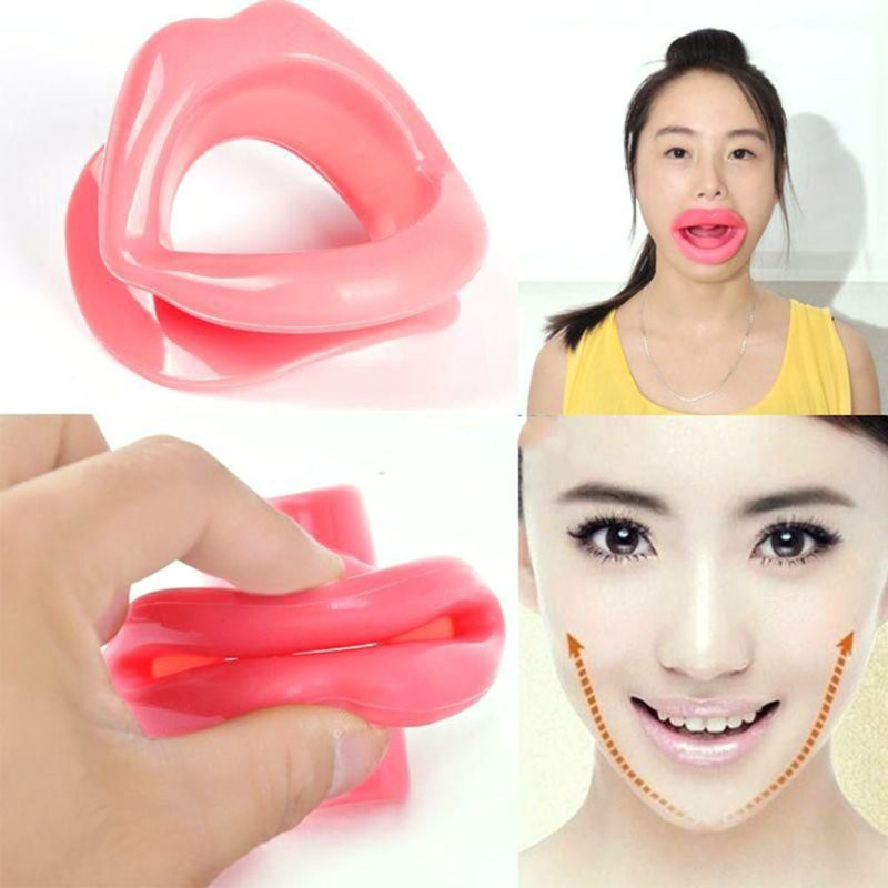 Mặt nạ mát-xa căng cơ miệng hình đôi môi bằng silicone