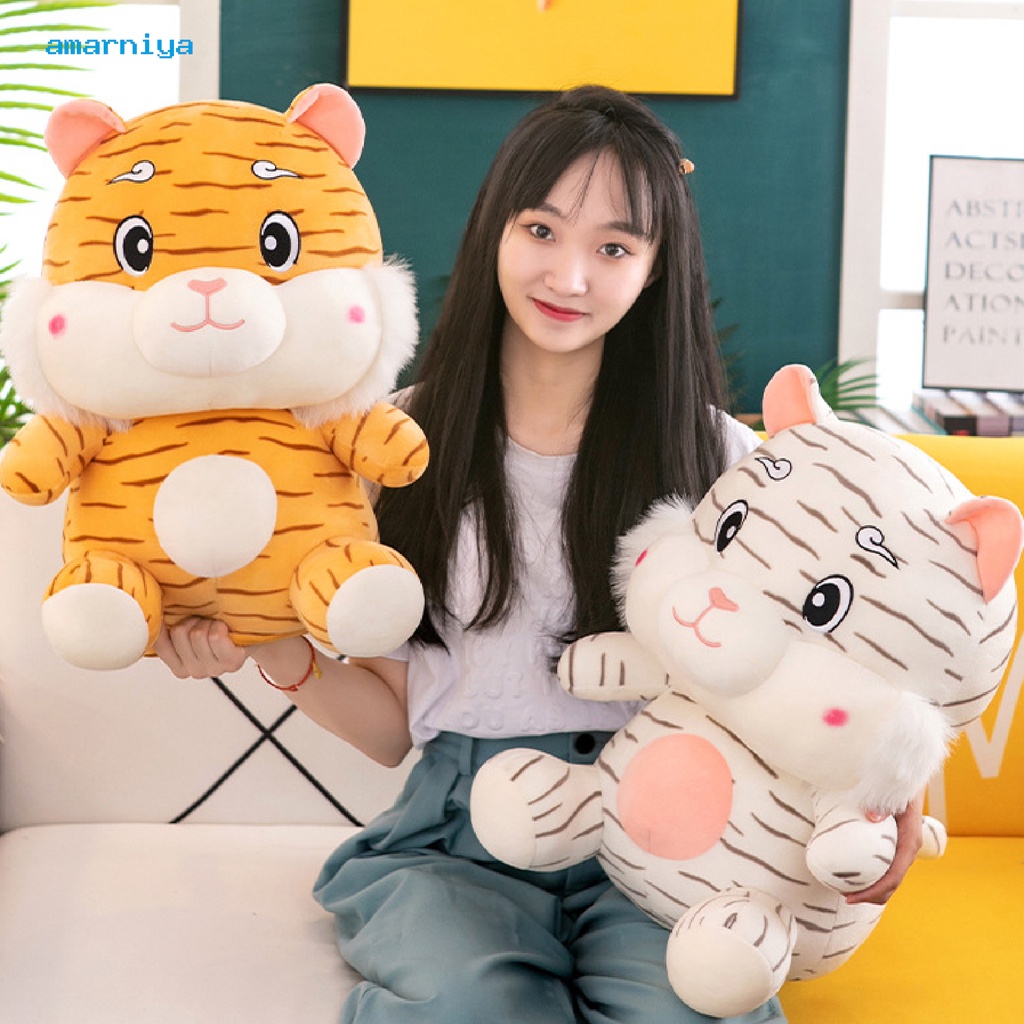 Thú nhồi bông hình con hổ bằng cotton PP gọn nhẹ chống biến dạng cho trẻ em