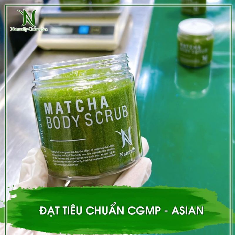 Tẩy da chết body Matcha Naturally thơm mát lạnh