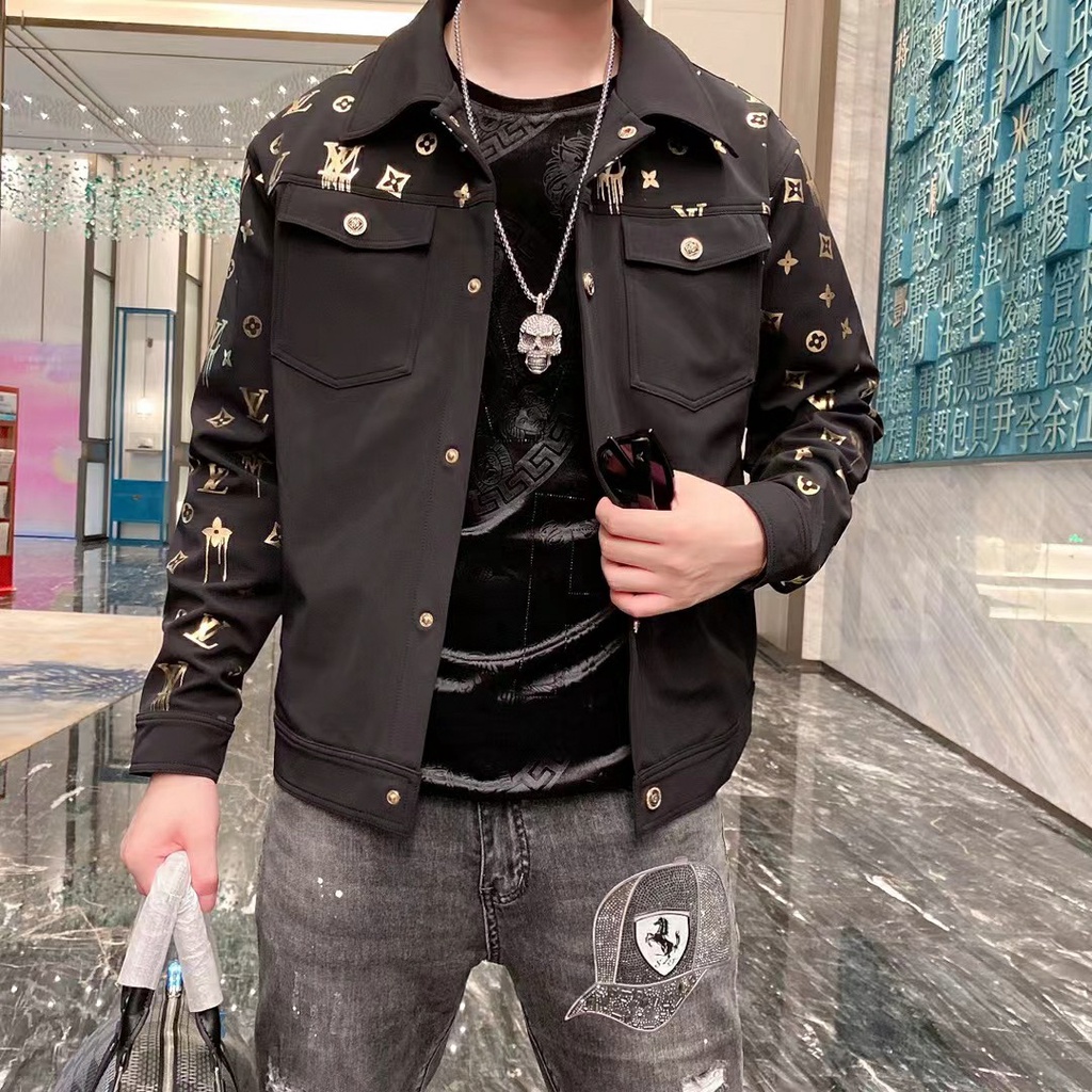 Áo khoác nam thời trang Louis Vuitton LV kiểu dáng trẻ trung, cá tính