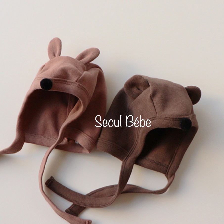 Mũ tai gấu, mũ tai thỏ bộ teddy bear, bunny Peekaboo