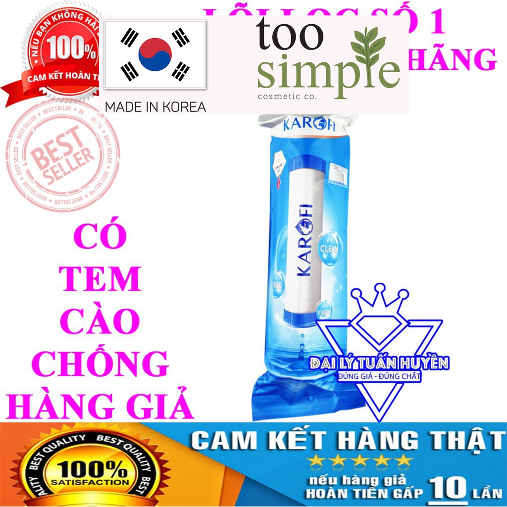 [GIÁ HỦY DIỆT] Lõi số 1 Karofi - Thay được cho tất cả các loại máy lọc nước RO Too Simple