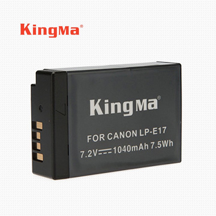 Pin sạc LP-E17 máy ảnh Canon EOS M3 M5 M6 750D 760D 800D KingMa 1040 mAh