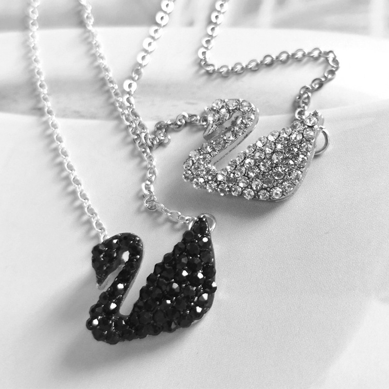 Vòng cổ Mặt Hình Thiên Nga Đính Đá Thời Trang Hàn Quốc Cho Nữ