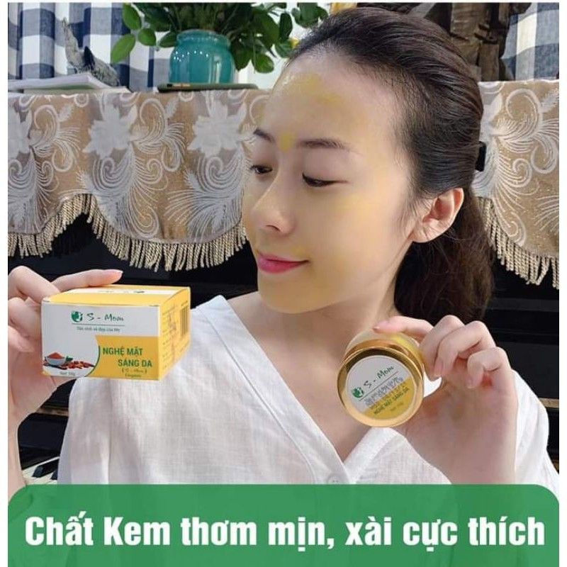 Nghệ Mặt Sáng Da Dưỡng Trắng - Mờ Thâm Mụn S-Mom ( kem nghệ s-mom ) | BigBuy360 - bigbuy360.vn