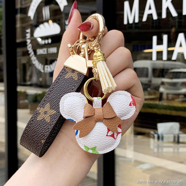 Móc Chìa Khóa Nhỏ Nhắn Bằng Da Thiết Kế Đơn Giản Dễ Thương