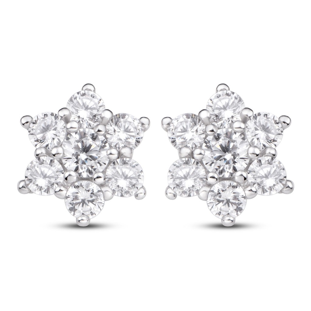 Bông tai bạc đính đá PNJSilver XMXMK000079