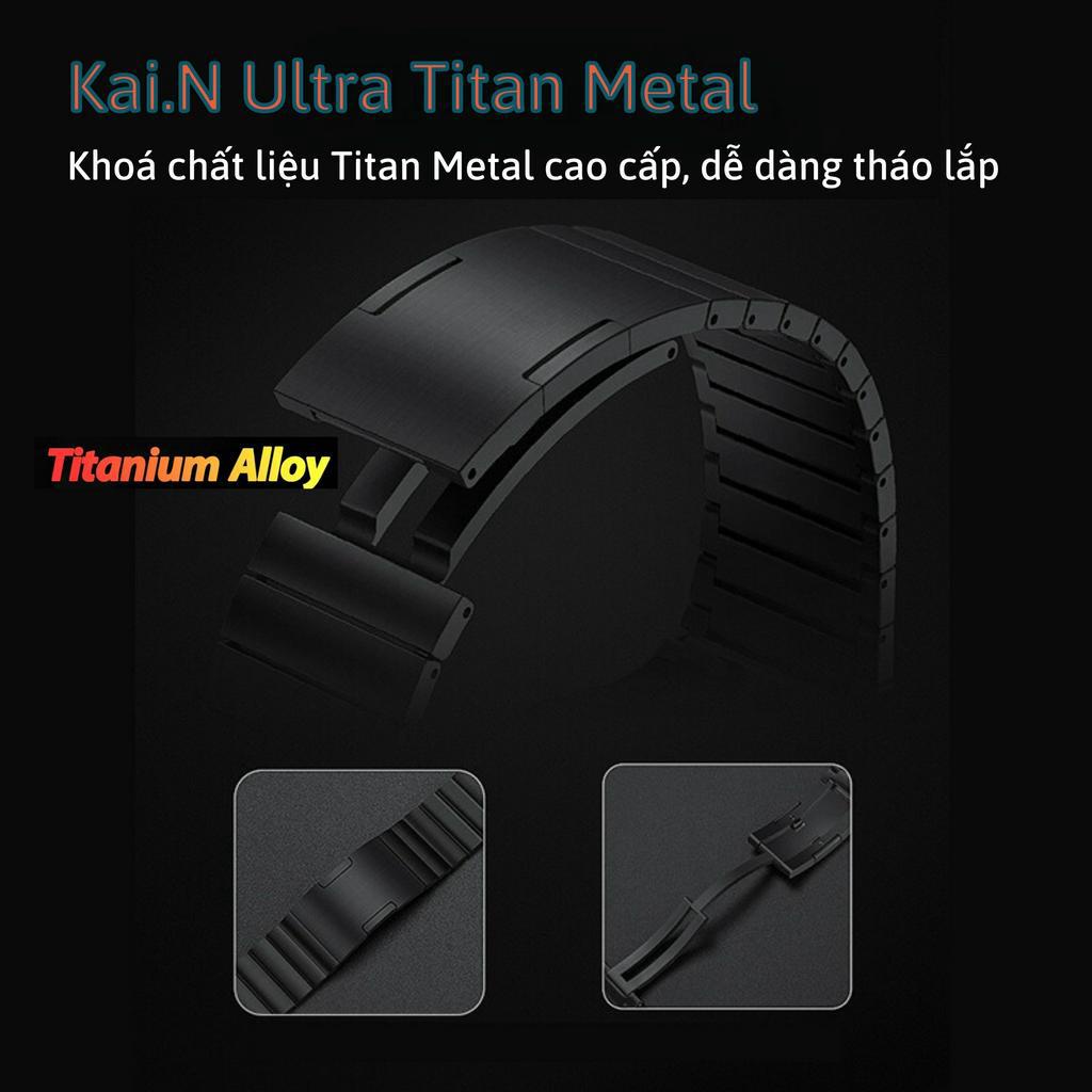 Dây Đeo Thay Thế Titanium Dành Cho Apple Watch Ultra / Apple Watch Series 1-8/SE/SE 2022, Kai.N Ultra Titanium Metal