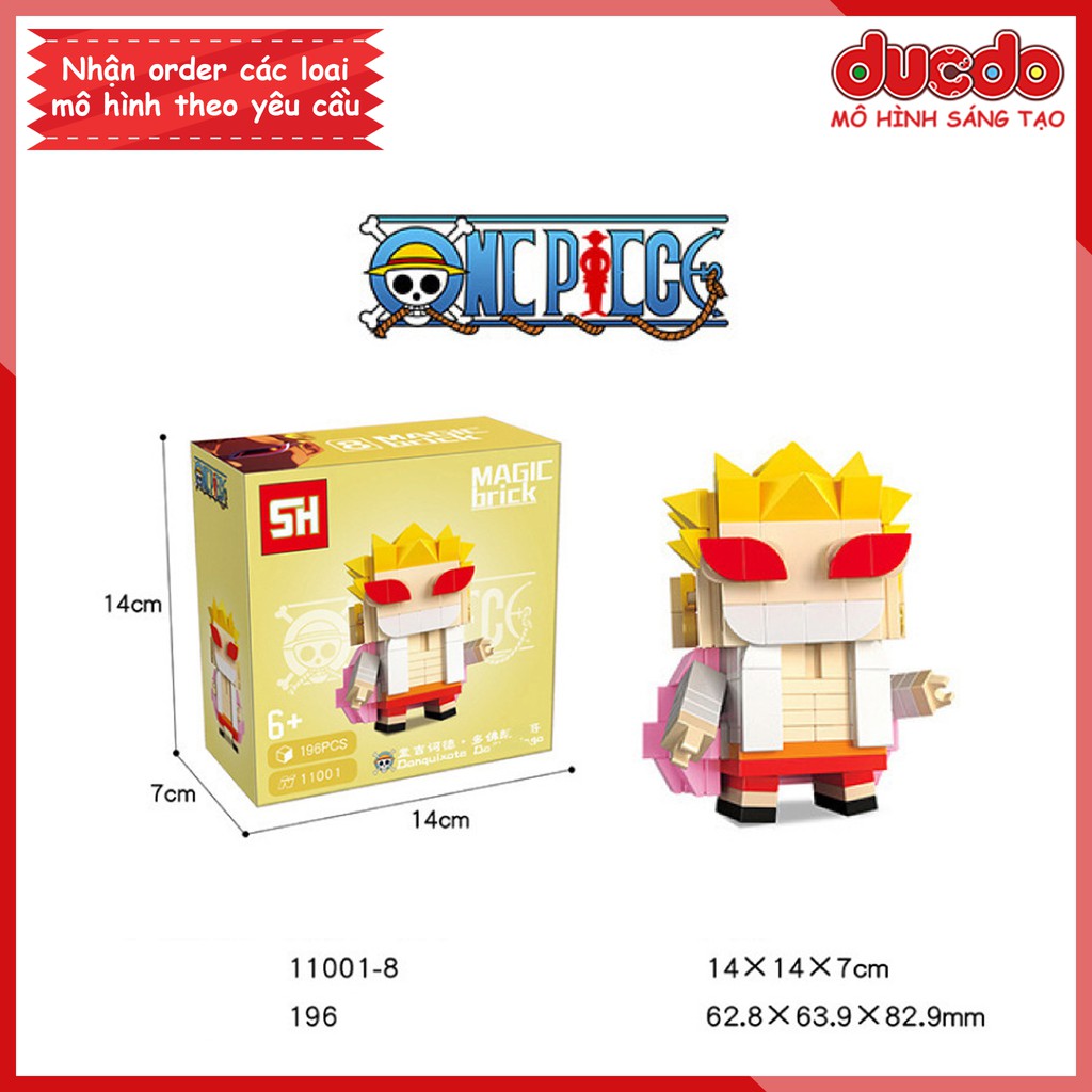 Brick Headz nhân vật trong One Piece Đảo hải tặc - Đồ chơi Lắp ghép Mini Minifigures Mô hình BrickHeadz Sanhe SH 11001