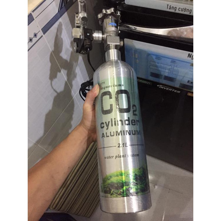 Bình nhôm 2l Japan + van điện mufan