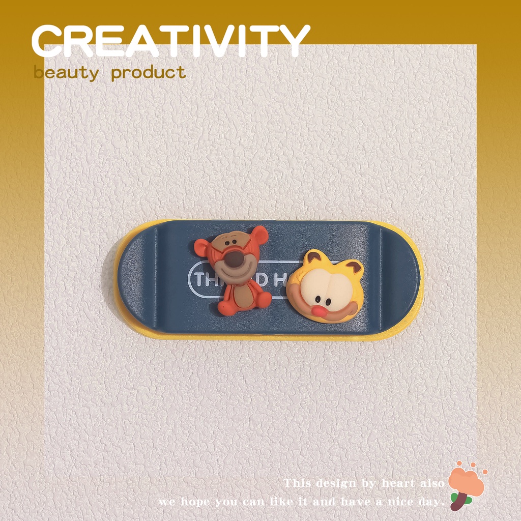 Giá Đỡ Phích Cắm/Dây Cáp USB Tự Dính Họa Tiết Hoạt Hình Đa Năng