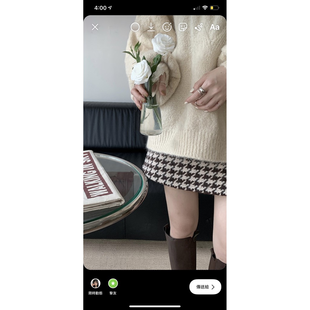 Chân Váy Len Lưng Cao Kẻ Sọc Kiểu Retro Xinh Xắn Cho Nữ | BigBuy360 - bigbuy360.vn