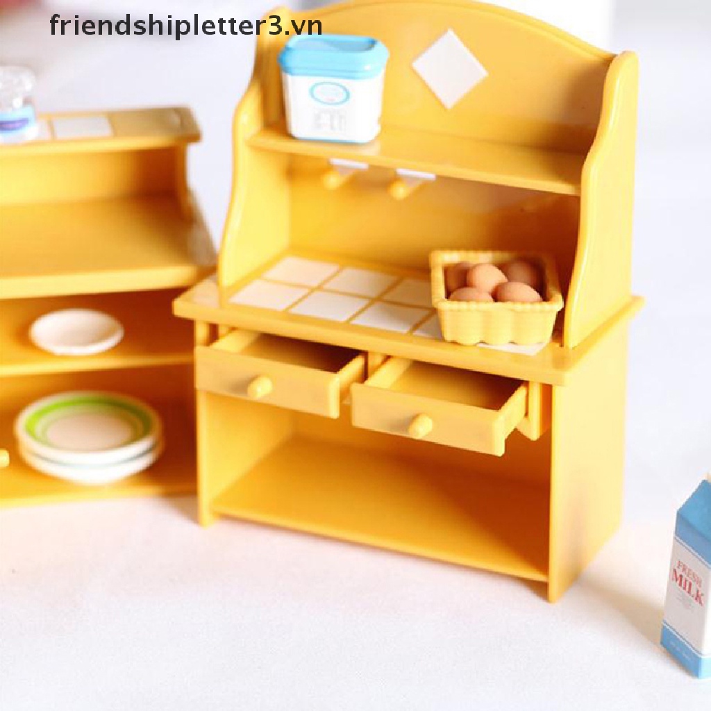 Mô Hình Nhà Bếp Bằng Nhựa Tỉ Lệ 1 / 12 Trang Trí Nhà Búp Bê