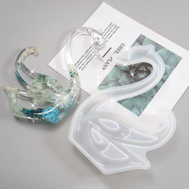 Khuôn Silicone Làm Đồ Trang Trí Hình Thiên Nga Trái Phải