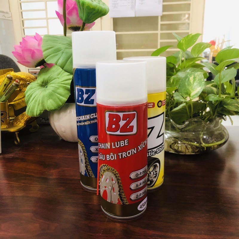 BZ COMBO Dầu Bôi Trơn Xích, Dưỡng Xe, Đánh Bóng Sáng Bề Mặt