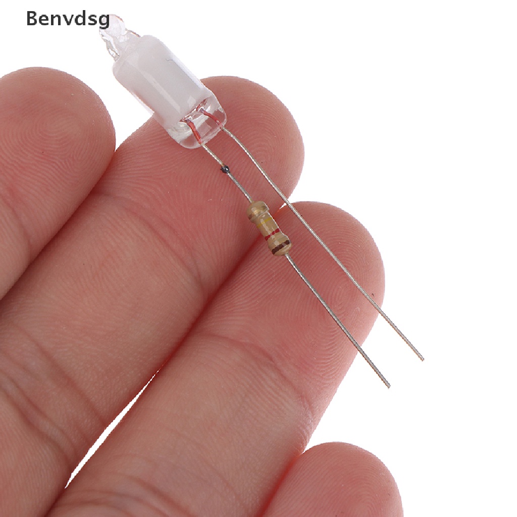 10 Bóng đèn neon mini 6 * 13mm có điện trở 220V