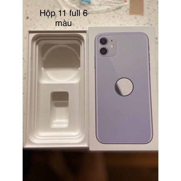 Hộp box giấy 11/pro/pro.max tặng que lấy sim tem mặt lưng hộp