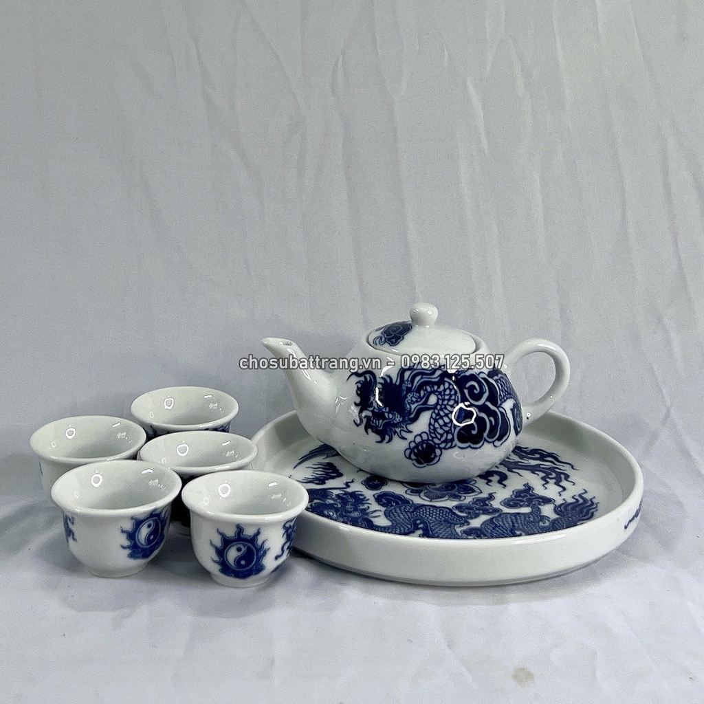 Bộ tiểu trà xanh lam