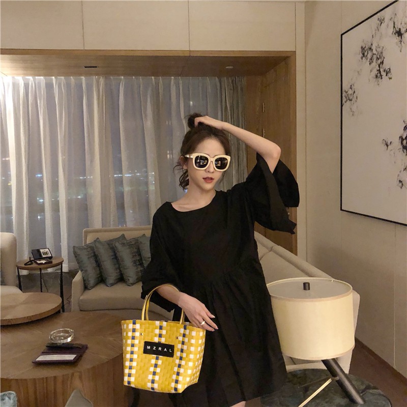 Women Summer Double Sleeves Cute Dress | BigBuy360 - bigbuy360.vn