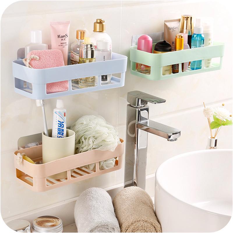 Kệ Đựng Đồ Dùng Nhà Tắm Hình Chữ Nhật Màu Sắc Đơn Giản Tiện Dụng