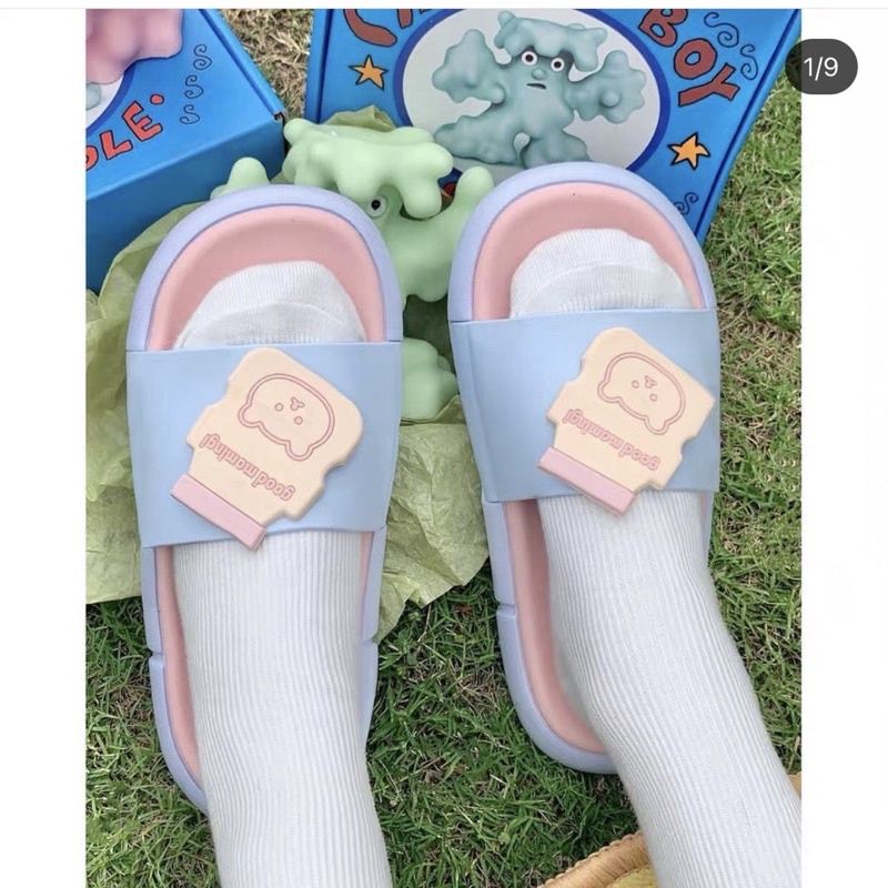 (CÓ SẴN VÀI SIZE) Dép Quai Ngang Gấu Đúc Cao Su 6 Màu FULL SIZE Nam Nữ 36-45 #D211607