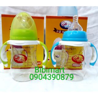 Bình sữa cổ rộng GB Baby có tay cầm 200ml/280ml