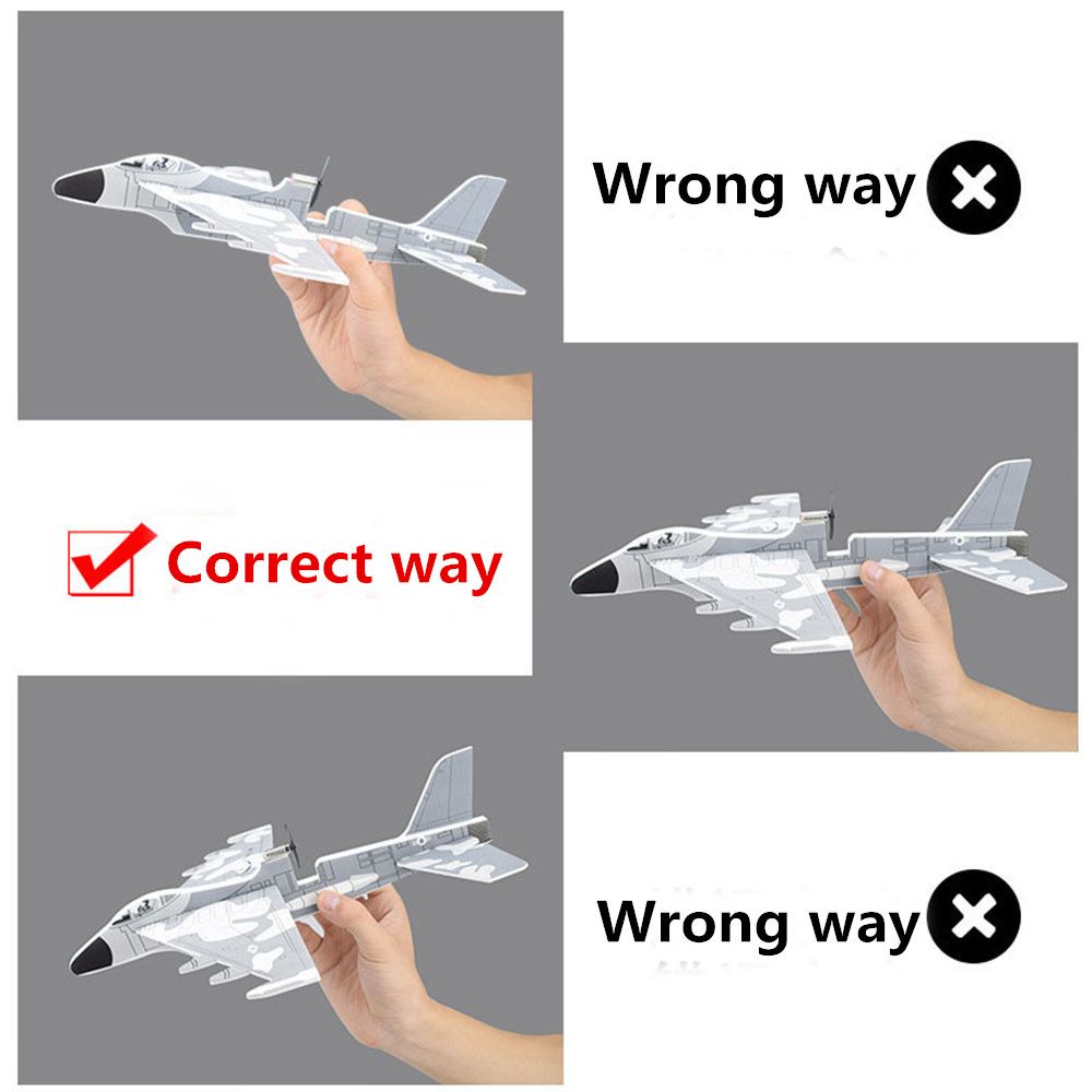 Máy bay đồ chơi bằng xốp có đèn LED cho bé