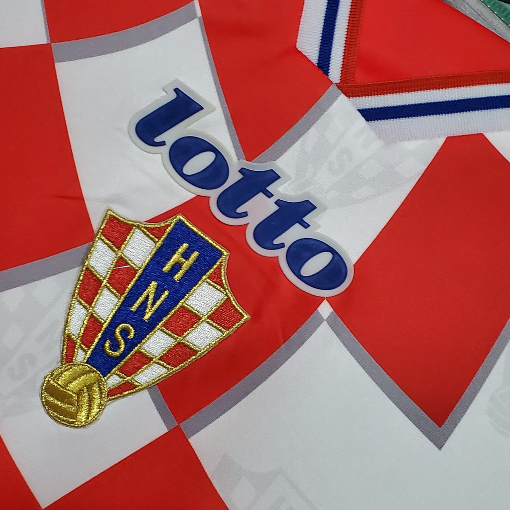 Áo Bóng Đá Đội Tuyển Croatia 1998 Phong Cách Retro