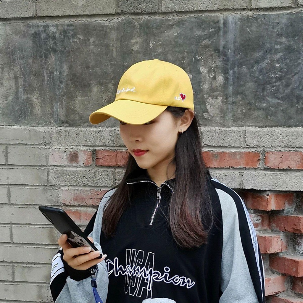 Nón Lưỡi Trai Thêu Hình Trái Tim Phong Cách Hip Hop