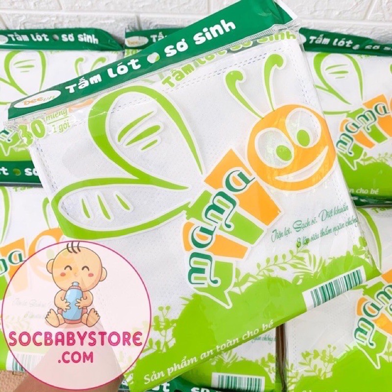 Combo 10 gói tấm lót phân xu Mama