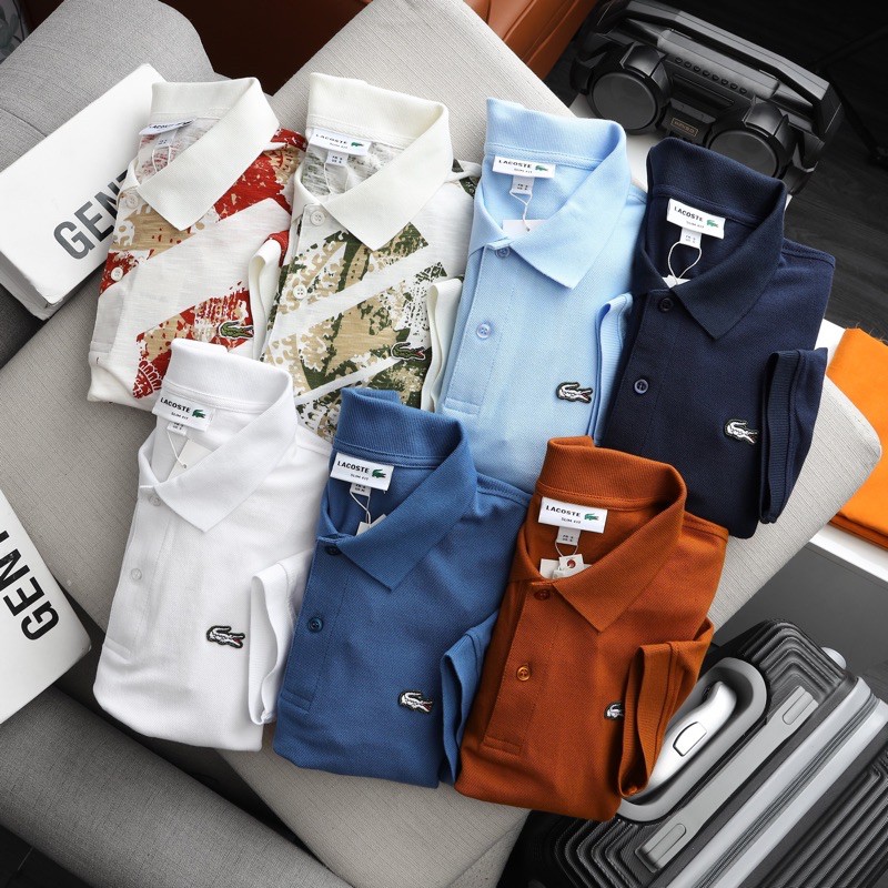 Polo Lacoste Basic Chất Liệu Cotton Gai Cá Sấu Mềm Mịn