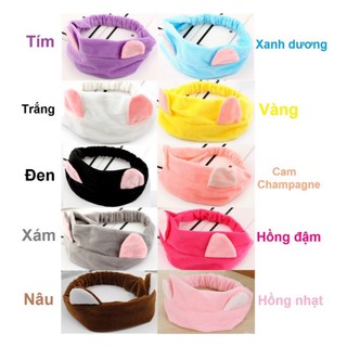 BĂNG ĐÔ SKINCARE TAI MÈO (nhiều màu)_tiện ích khi rửa mặt, tẩy trang, trang điểm, chăm sóc da