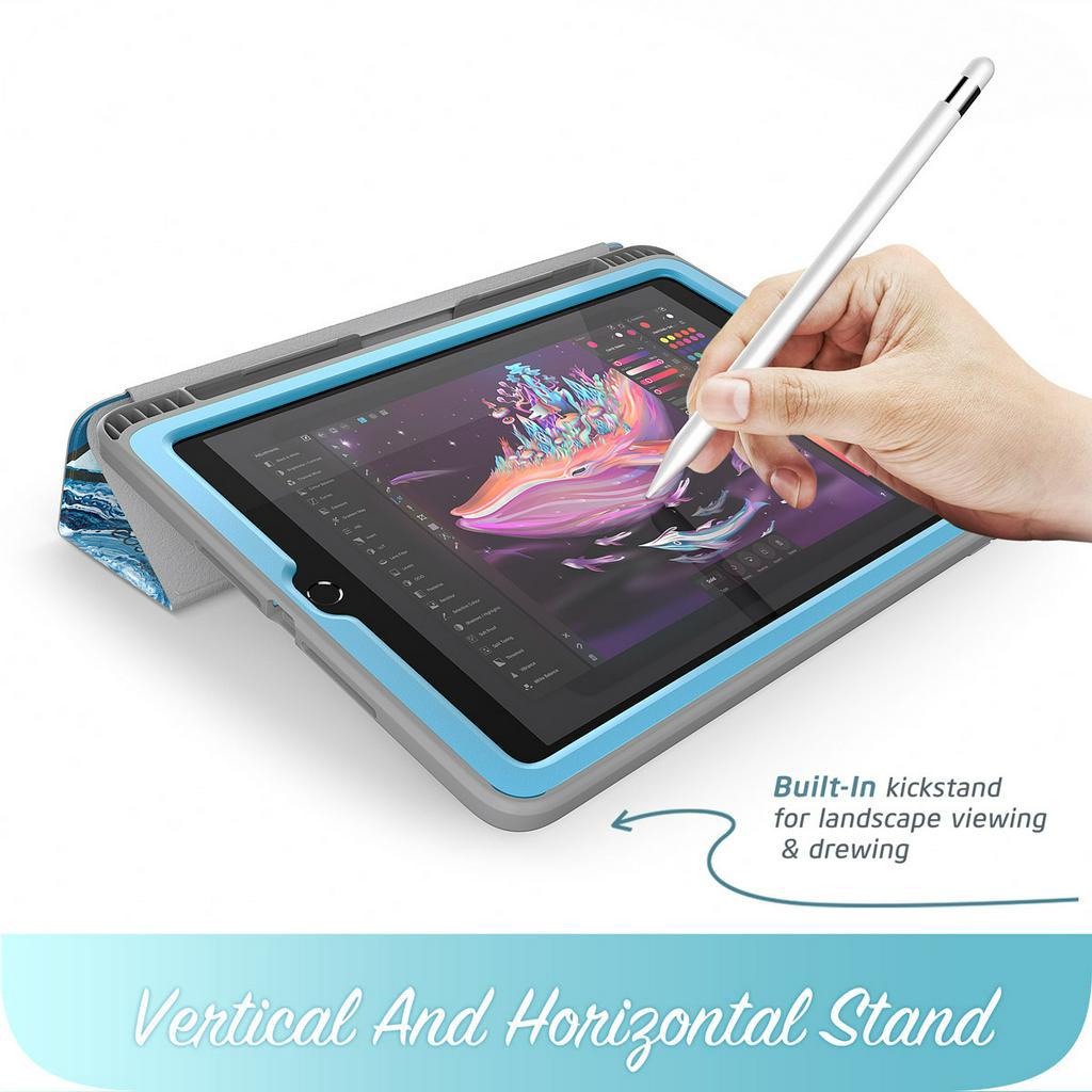 Bao Da Máy Tính Bảng Thông Minh Có Ngăn Đựng Bút Tự Động Ngủ / Thức Cho iPad 6th Generation iPad 9.7 Case 2018 / 2017 9.7 Inch