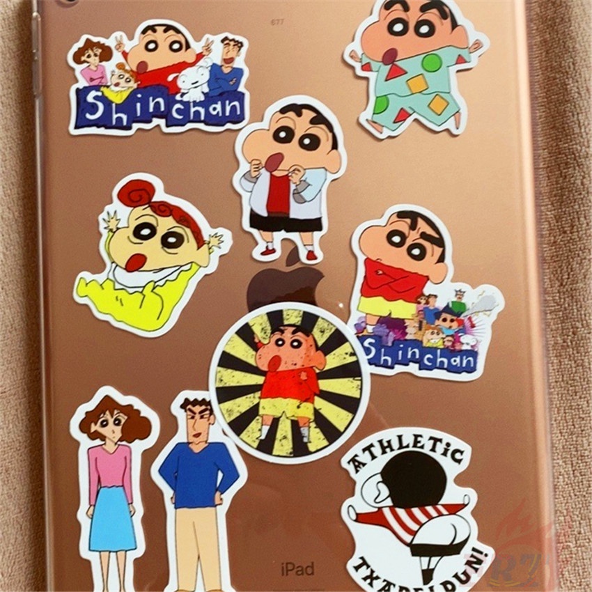 Bộ 90 Cái ☆ Hình Dán Mini Cậu Bé Bút Chì Shin-chan ☆ Sticker Dán Tường Chống Thấm Nước Họa Tiết Graffiti Hợp Thời Trang