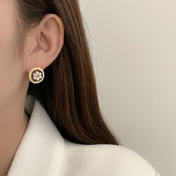 Bông tai hình nơ phong cách retro cổ điển sang trọng