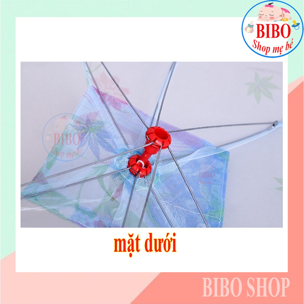 Mùng Chụp Em Bé Vải Tuyn In Bông