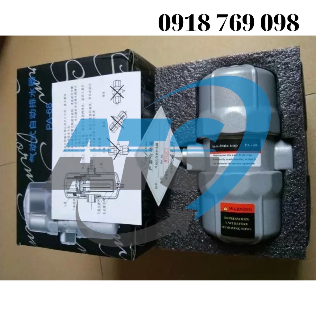 Van xả nước tự động máy nén khí VERMD PA 68