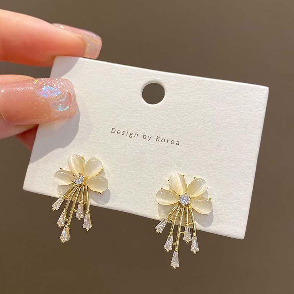 Bông Tai VANES1 Hình Hoa Thanh Lịch Cho Nữ