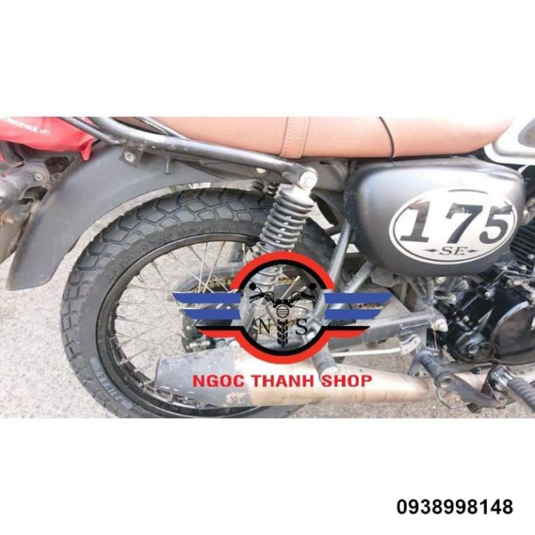 Lốp gai bán địa hình siêu êm không kêu khi chạy size 17  cho GD110 W175 và các dòng xe ...-NTS