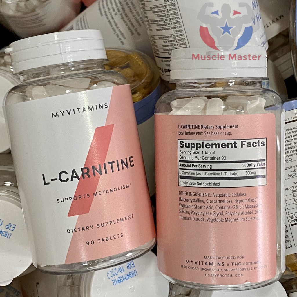 Viên Giảm Mỡ Tự Nhiên Myvitamins L Carnitine 90 Viên | BigBuy360 - bigbuy360.vn