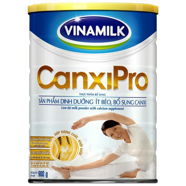 Sữa bột Vinamilk CanxiPro 900g (Hộp thiếc)