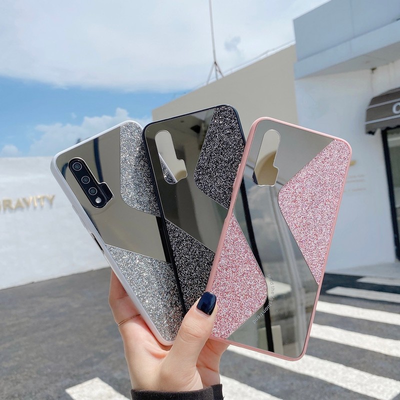 Ốp điện thoại tráng gương bảo vệ cho Samsung Galaxy A21S A51 A71 A31 A50 A70 A20 A30 A30S A50S A10 M10 M21 S | BigBuy360 - bigbuy360.vn